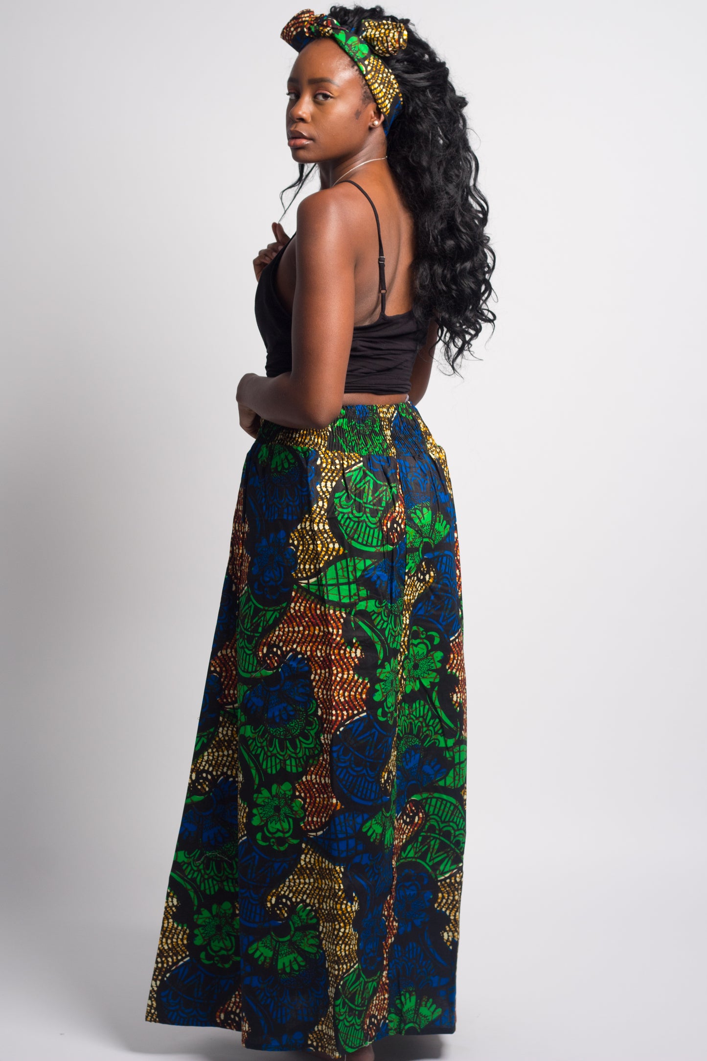 Tribal Print Skirt (Earth Tone)