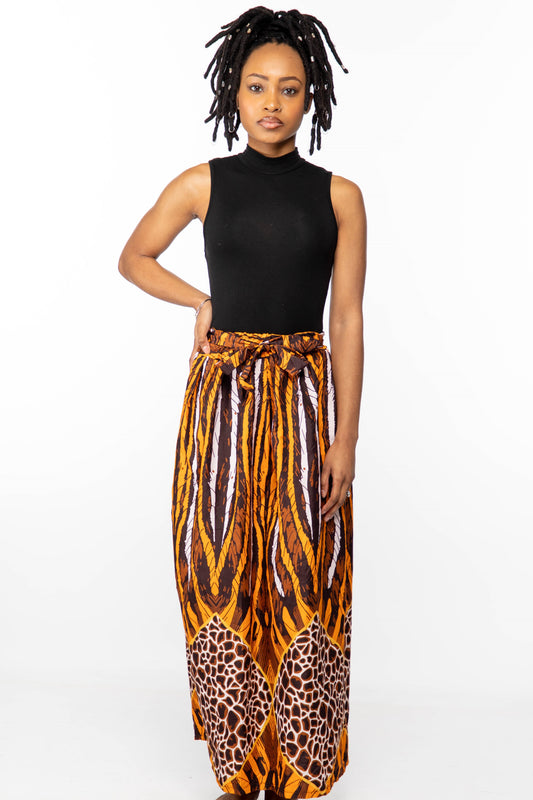 Tiger Print Skirt